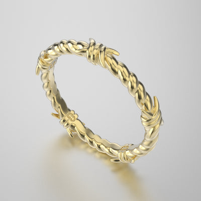 Quintuple Barbwire Ring - Small