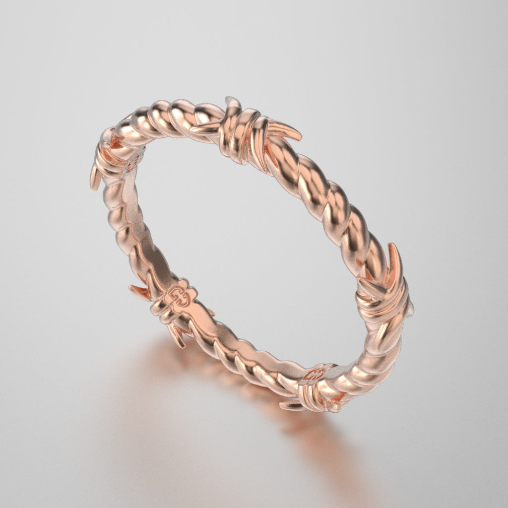 Quintuple Barbwire Ring - Small