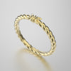 Solid Gold Single Barbwire Ring - Small